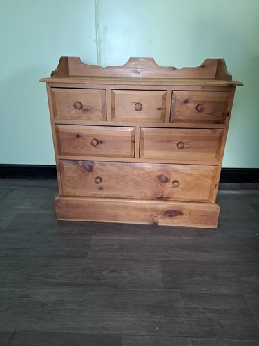 Pine chest drawers - pine,