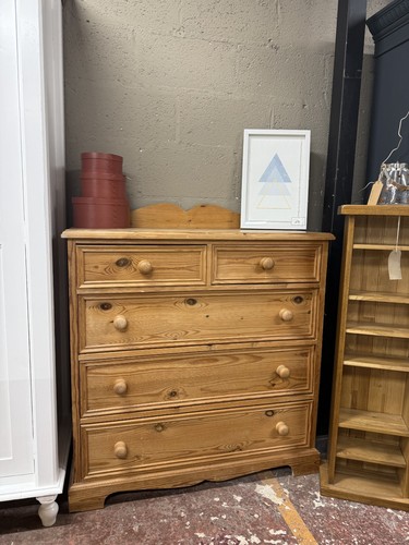 Solid pine chest drawers - solid,