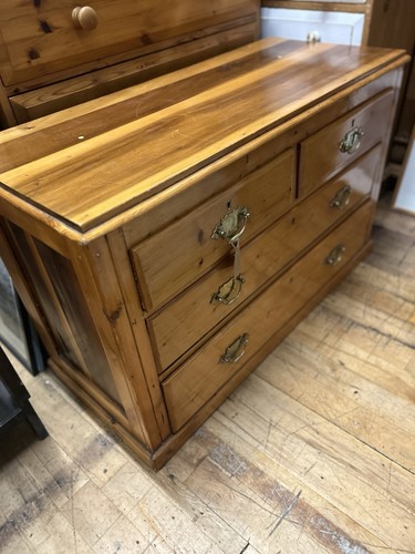 Vintage pine chest drawers - vintage,