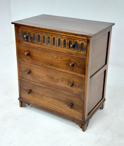 Solid oak wooden - solid, chest