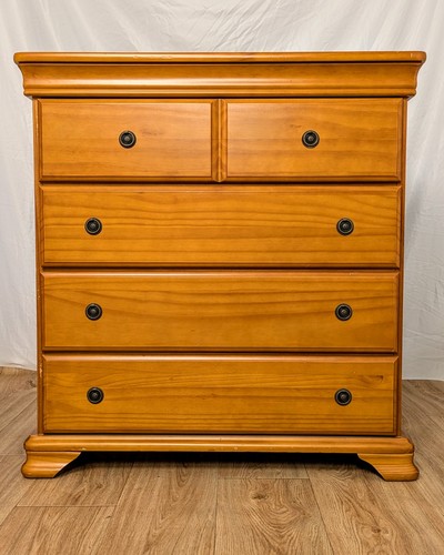 Vintage pine chest drawers - vintage,