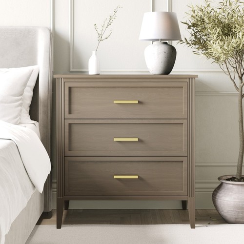 Dark wood chest drawers - wood, of