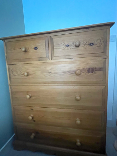 Pine drawer chest of - pine,