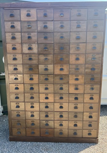 Antique bank drawers - of,