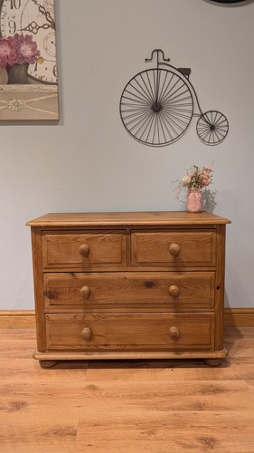 Solid pine chest drawers - solid,