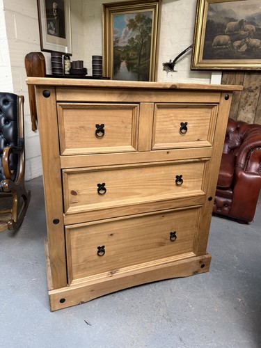 Solid pine chest drawers - solid,