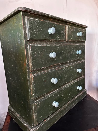 Retro pine chest drawers - retro,