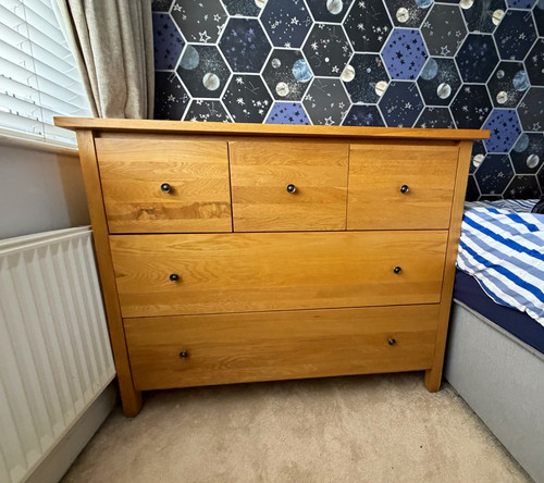 Oak drawer chest drawers - oak,