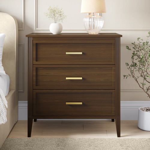 Walnut drawer chest - drawer, of