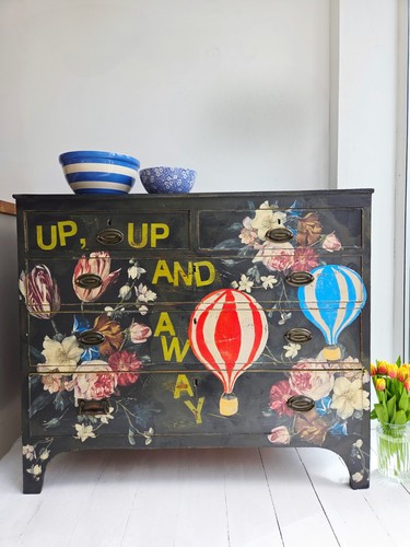 Painted chest drawers - chest, of