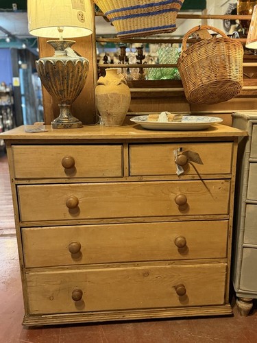 Antique pine chest - pine, of