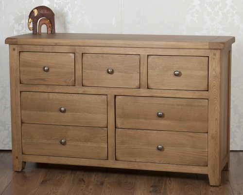 Oak bedroom chest drawers - chest,