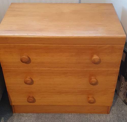 Solid pine chest - of, drawers