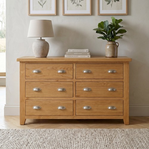 Chest drawers cheshire oak - chest,