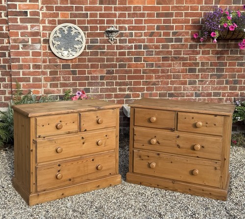 Pair solid waxed pine - solid,