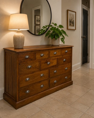 Large solid wood chest - large,
