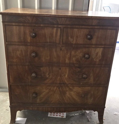 Vintage mahogany chest - mahogany, of