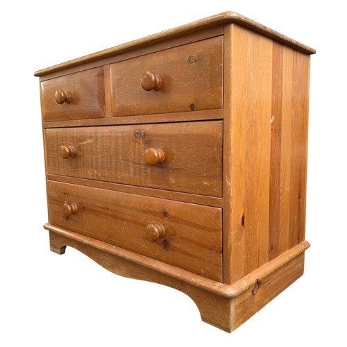 Vintage pine chest - vintage,