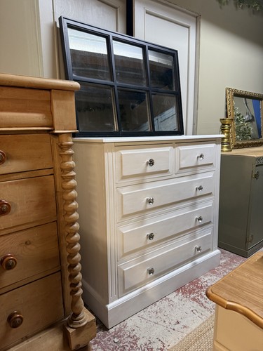 Solid pine chest drawers - pine, of
