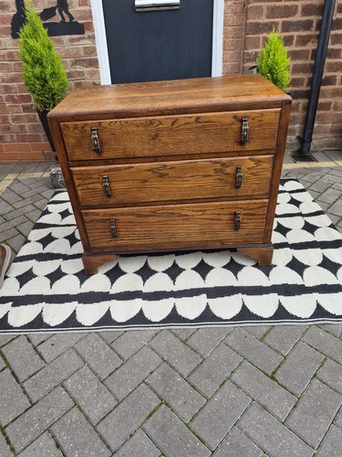 Vintage oak chest drawers - vintage, of