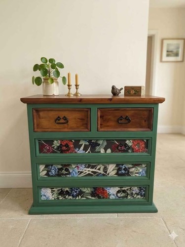 Upcycled solid pine chest - solid,