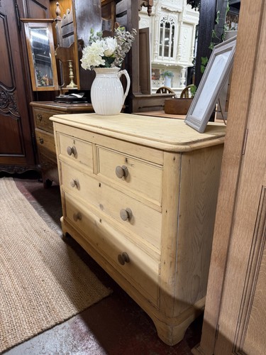 Stripped pine chest - pine, drawers